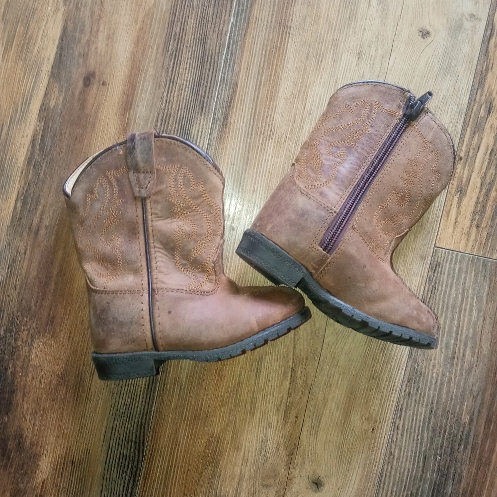 Smoky Mountain Boots, Toddler 7, Brown Distressed Design